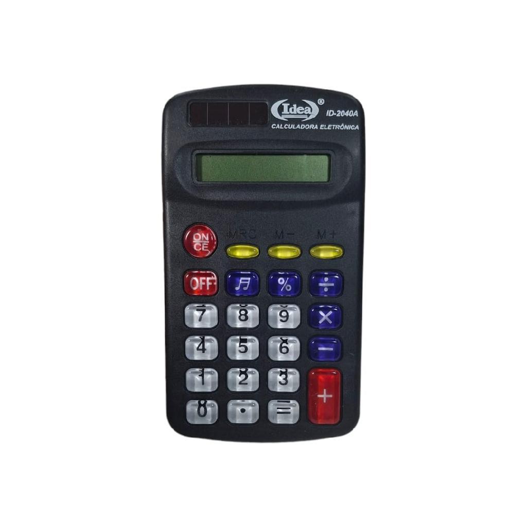 Calculadora Eletrônica De Mesa Escola Faculdade Professor Cor Preto Simples Pequena Cabe No Bolso