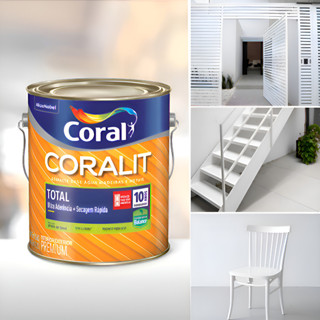 Esmalte Base Água Metal E Madeira 3,6l Alto Brilho E Secagem em Oferta na Shopee