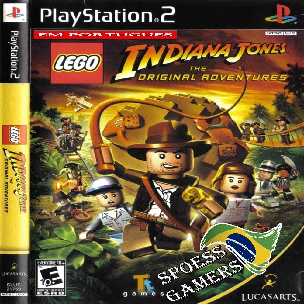 Ps 2 Jogo Lego Indiana Jones The Original Adventures Ps2 Pt-br Patch