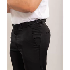 Calça Masculina Alfaiataria Slim Social Ajuste Lateral com Elastano Premium