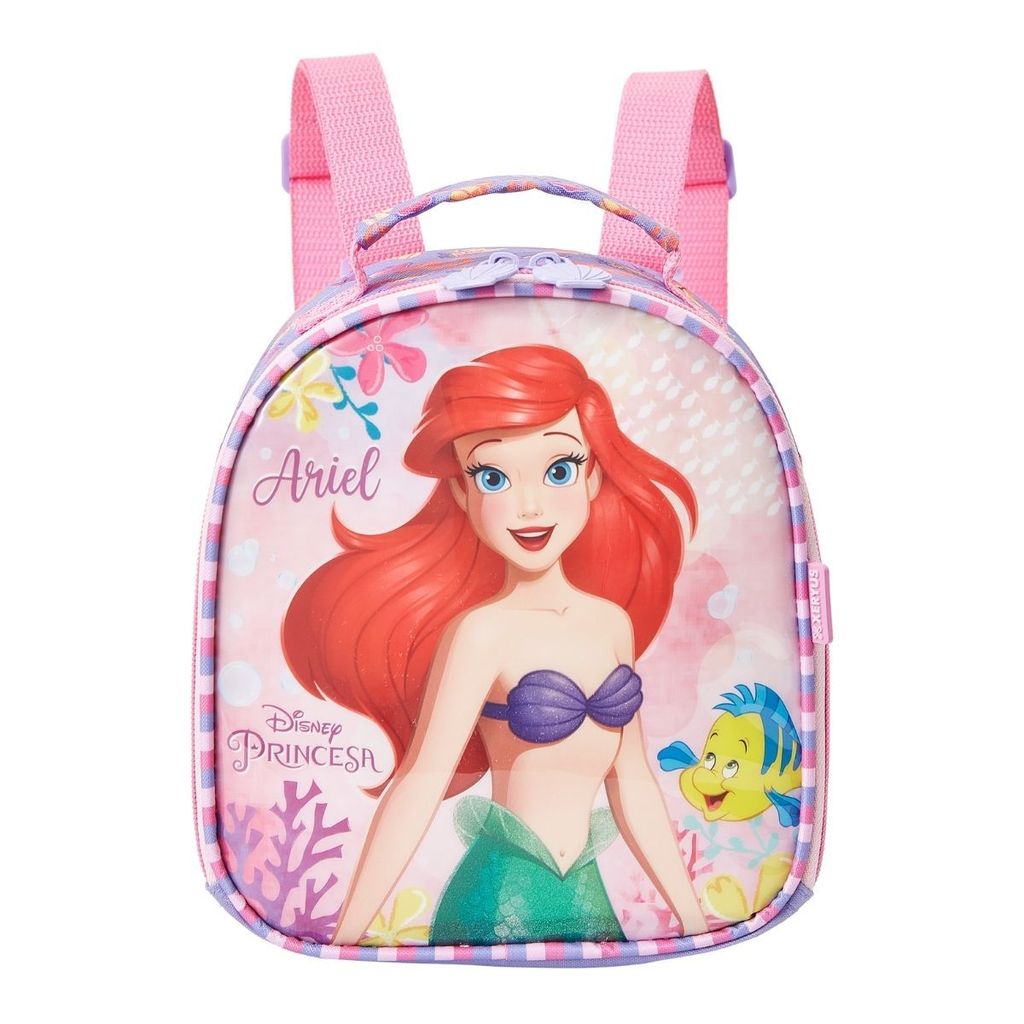 Lancheira Princesa Ariel Rosa Térmica Escolar Infantil em Oferta na Shopee