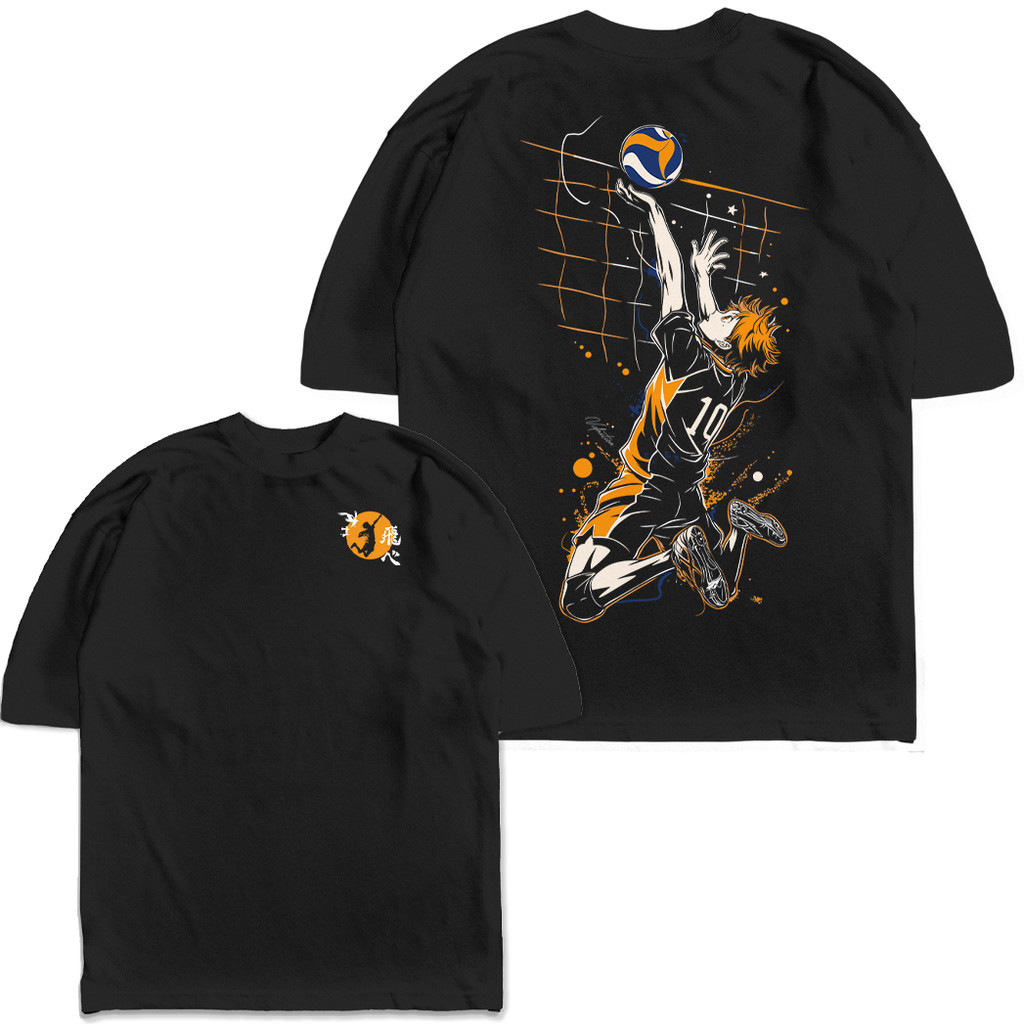 Camiseta Oversized hinata shoyo Haikyuu Streetwear Harajuku Aesthetic Camisa Unissex