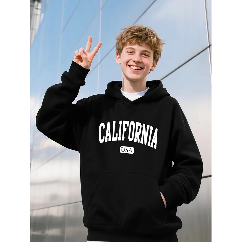 Blusa Moletom Canguru Infantil California Exclusiva Kids Funny Criança Estampado