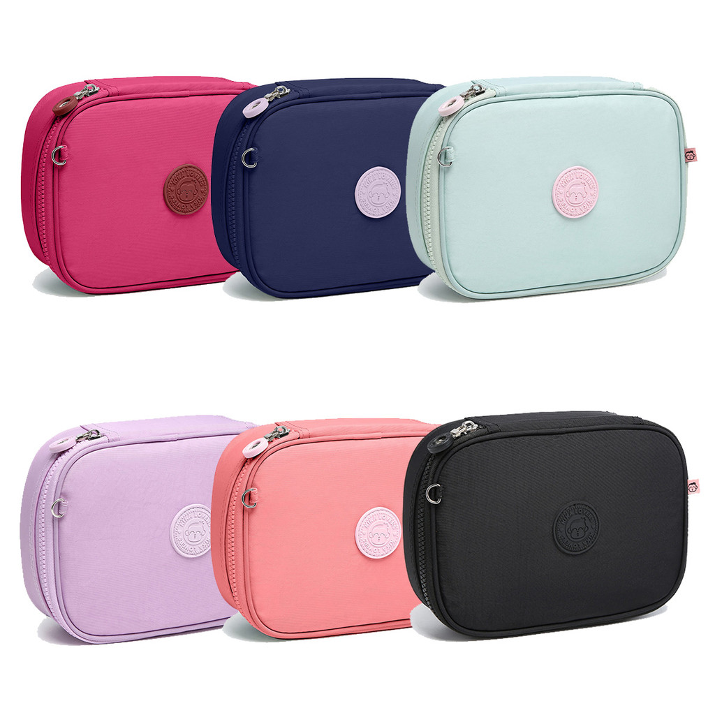 Estojo Escolar Kika Box Organizador Quadrado Grande Divisões em Oferta na Shopee