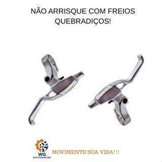 MAÇANETA DE FREIO MTB EM ALUMÍNIO POLIDA - FRENAGEM PRECISA E DESIGN PREMIUM TIPO LOGAN em Oferta na Shopee