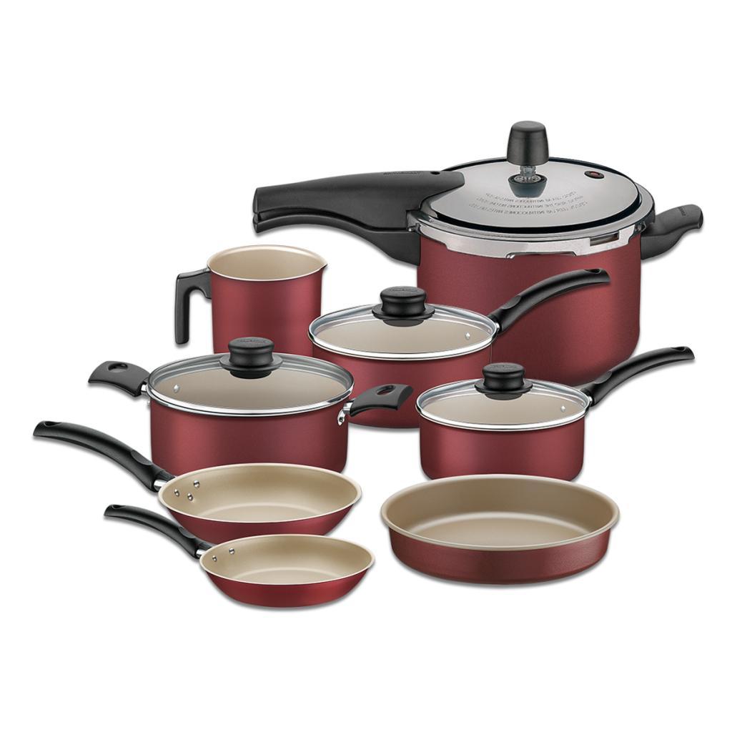 Jogo de Panelas Tramontina Turim com Panela de Pressão Vancouver 4,5L Alumínio Antiaderente 8 Pçs em Oferta na Shopee
