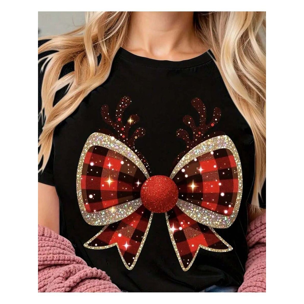 Camiseta Feminina Estampada Elegante Personalizada 100% Algodão Premium DTF