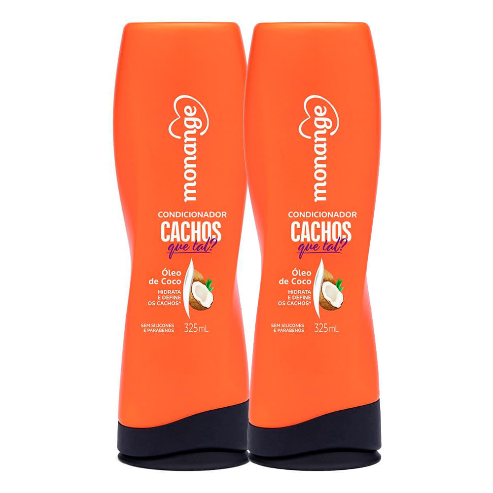 Kit 2 Condicionador Monange Cachos Definidos 325ml em Oferta na Shopee