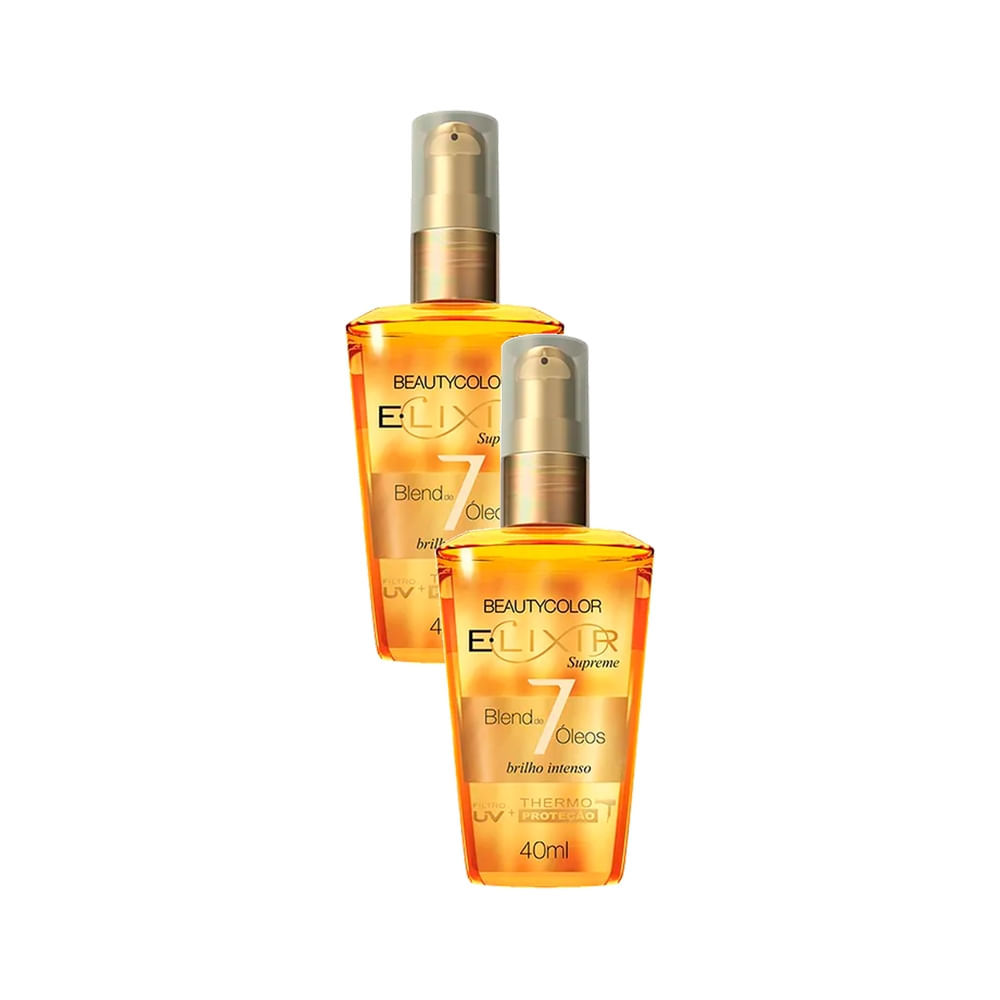 Kit 2 Elixir Capilar Beauty Color Blend de 7 Óleos 40ml em Oferta na Shopee