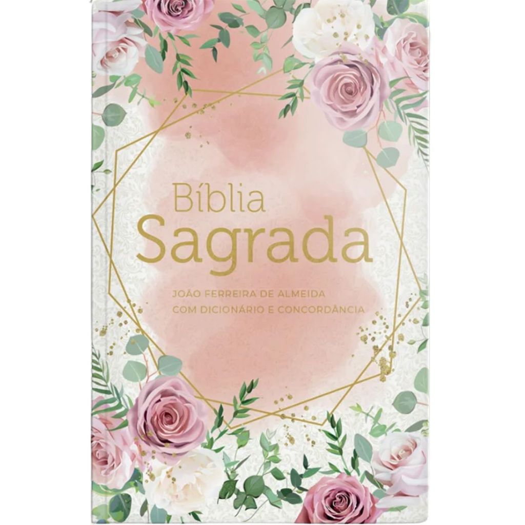 Bíblia Sagrada | ARC | Letra Gigante | Dicionário Bíblico e Concordância | Capa Blush