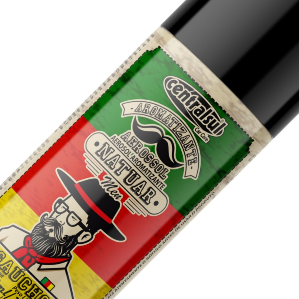 AROMATIZANTE AEROSSOL MEN GAUCHO CENTRALSUL 200ML em Oferta na Shopee