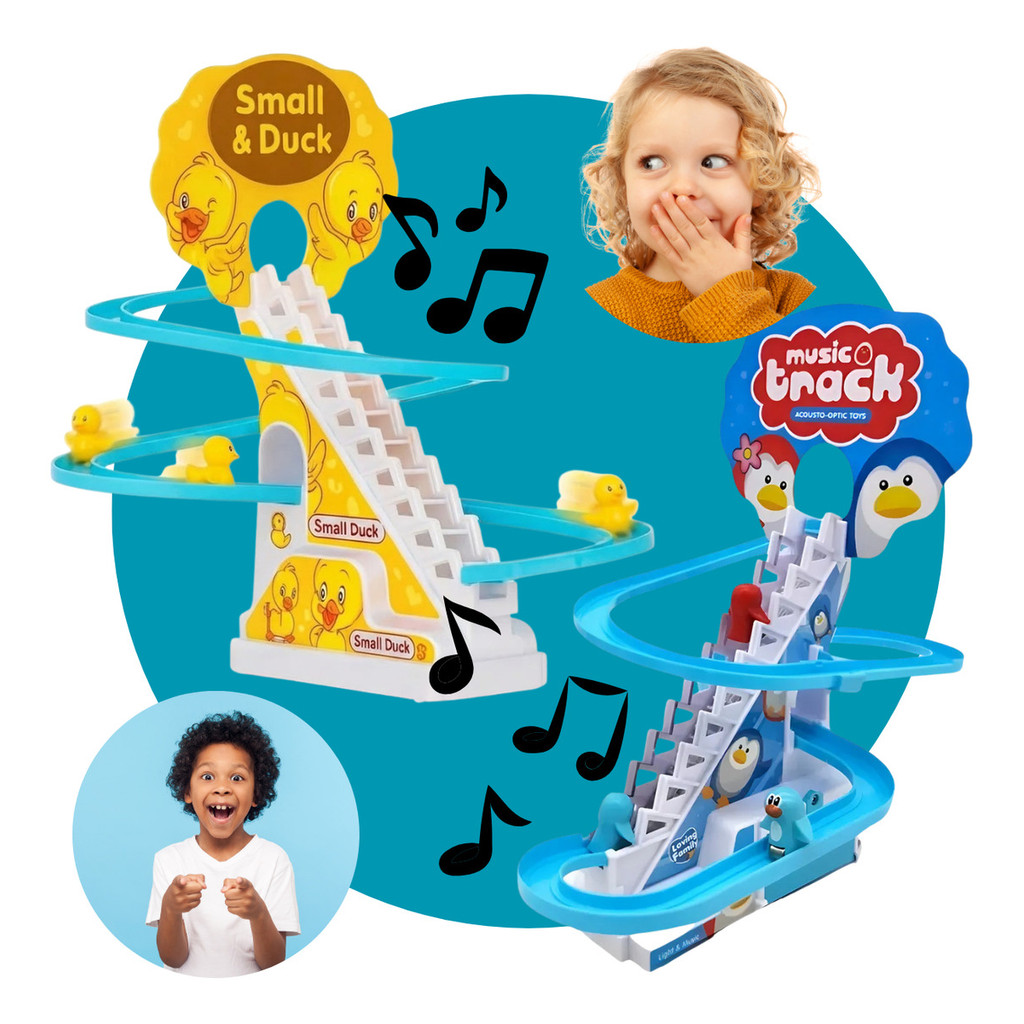 Brinquedo Pista Patinho Duck Escorregador Musical Criança em Oferta na Shopee