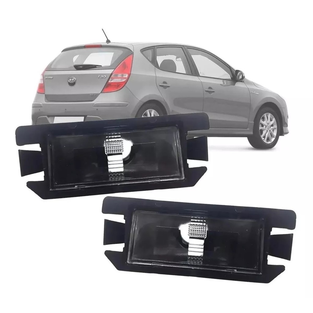 Par Lanterna Luz De Placa Hyundai I30 2008 2009 2010 2011 2012