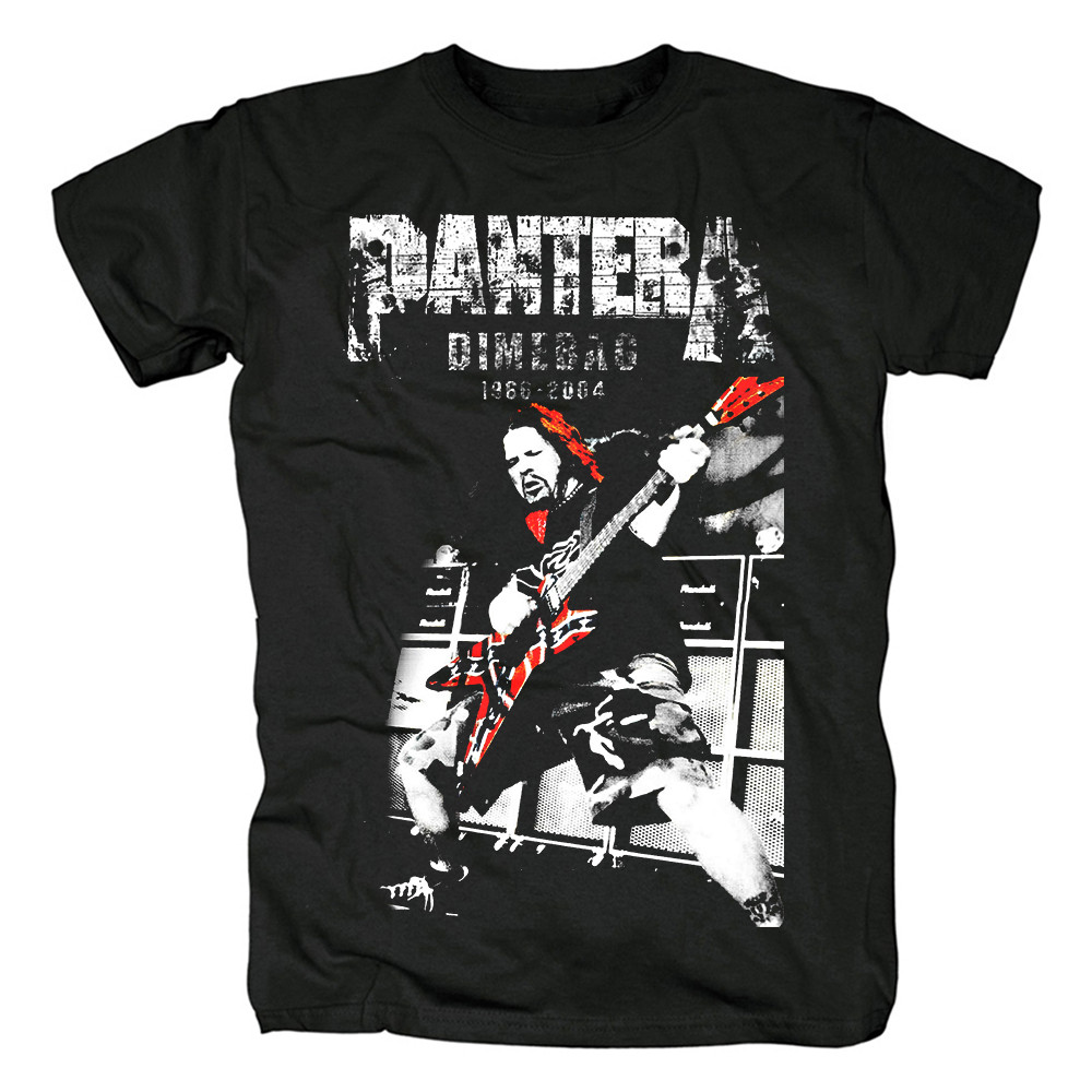 Music Soul Camiseta Unissex Pantera Guitarra Metal Alternativo Estampada Algodão Confortável Estilosa Divertida