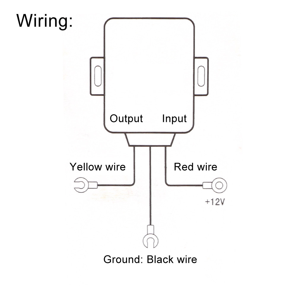 Isolador de ruído de áudio, entrada de fio vermelho, filtro de ferro amarelo para sistema automotivo de 12V