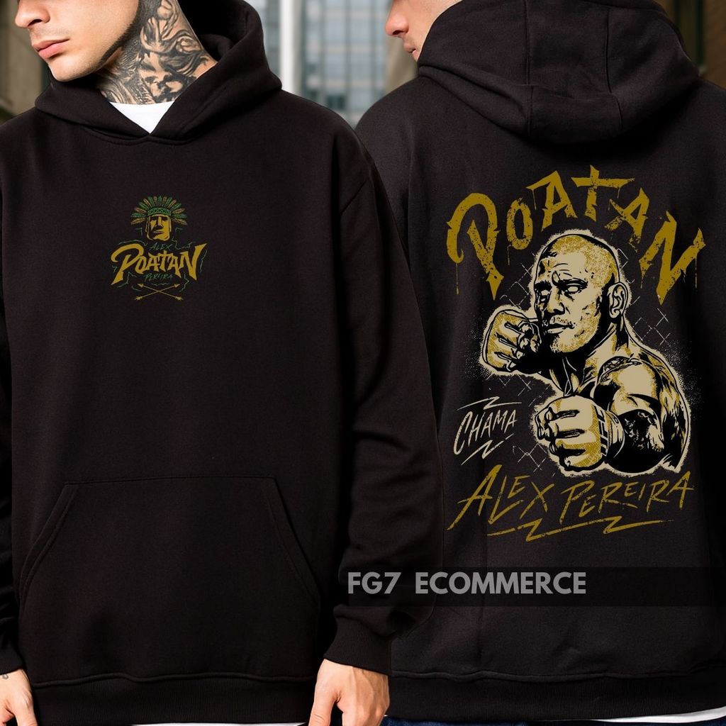 Moletom Canguru Lutador Alex Poatan UFC Brasileiro Campeão MMA Artes Marciais Blusa De Frio em Oferta na Shopee