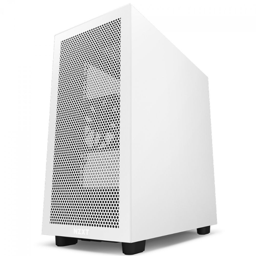 Gabinete Gamer NZXT H7 Flow, Mid Tower ATX, Vidro Temperado, 2 Fans 120mm, Sem Fonte, USB-C CM-H71FG-01 Branco/Preto