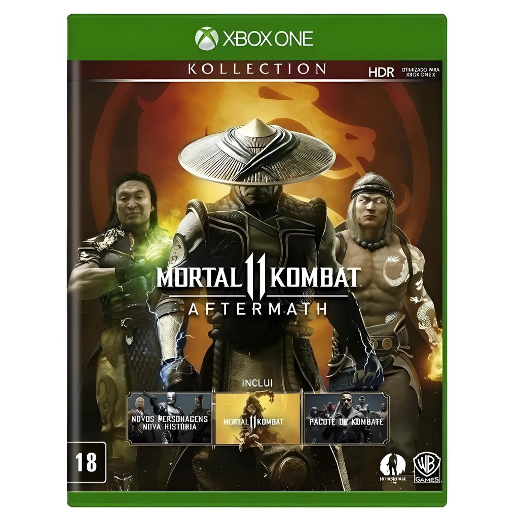 JOGO XBOX ONE - MORTAL KOMBAT 11 - AFTHERMATH FISICO (RECONDICIONADO)