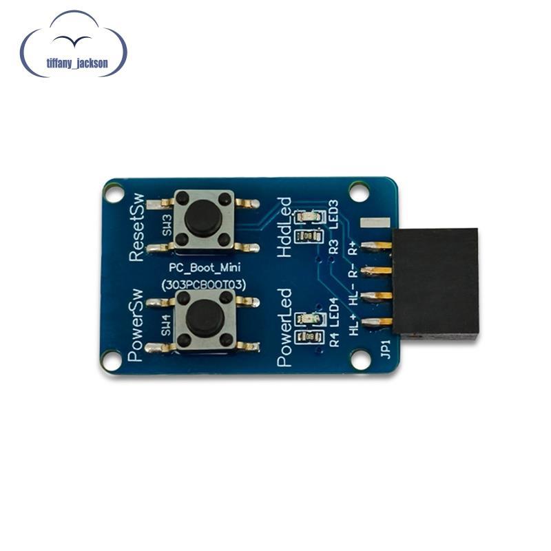 Placa De Teste De Inicialização Da-Mãe PC_Boot_Mini Botão Liga/Desliga Do PC De 9 Pinos Para