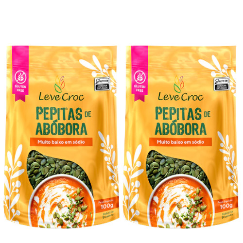 Kit 2 Pepitas (Sementes) De Abóbora 100g - Leve Croc