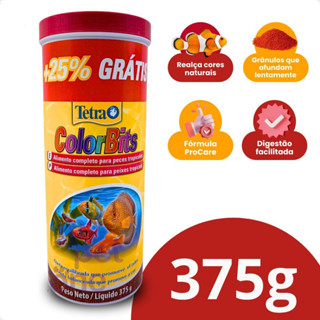 Ração Peixe Colorbits Granules Tetra - 375g A GRANEL em Oferta na Shopee