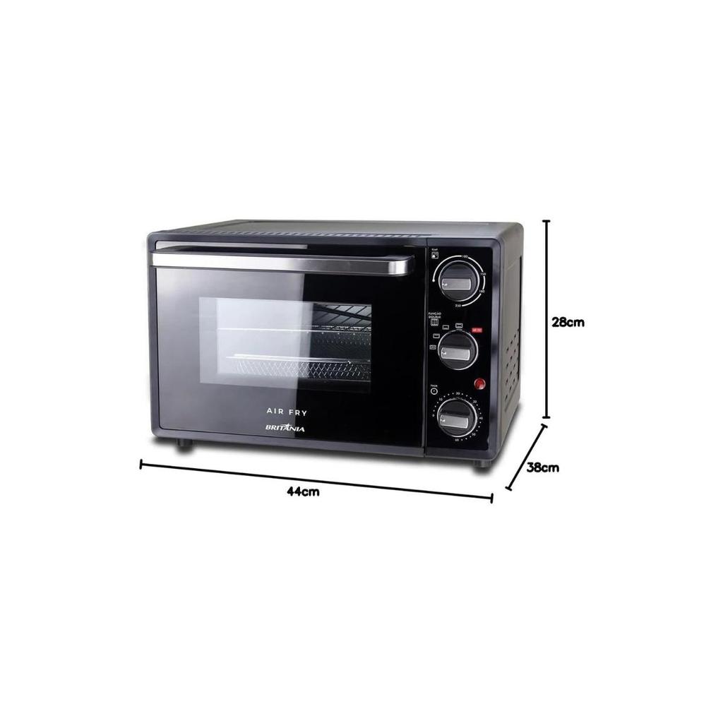 Detalhes do Forno Elétrico Britania 25L BFE25P 127v Preto