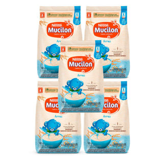 Kit 5 Cereal Infantil Mucilon Arroz 180g em Oferta na Shopee