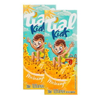 Kit 2 Suco Tial Kids Sabor Maracujá 200ml em Oferta na Shopee
