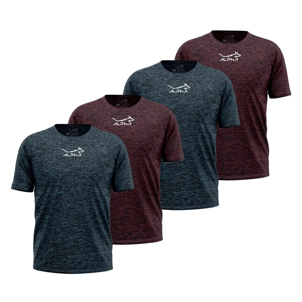 Kit 4 Camisetas Fluid Move Dry Alpha Co Masculina em Oferta na Shopee