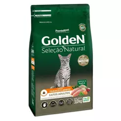 Ração PremieR Pet GoldeN Seleção Natural Gatos Adultos 3Kg