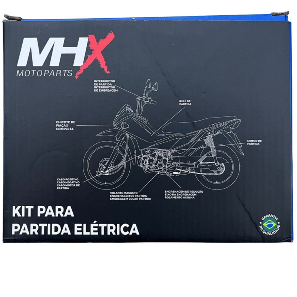 Kit Partida Elétrica Pop 110 Completo MHX Motoparts Novo