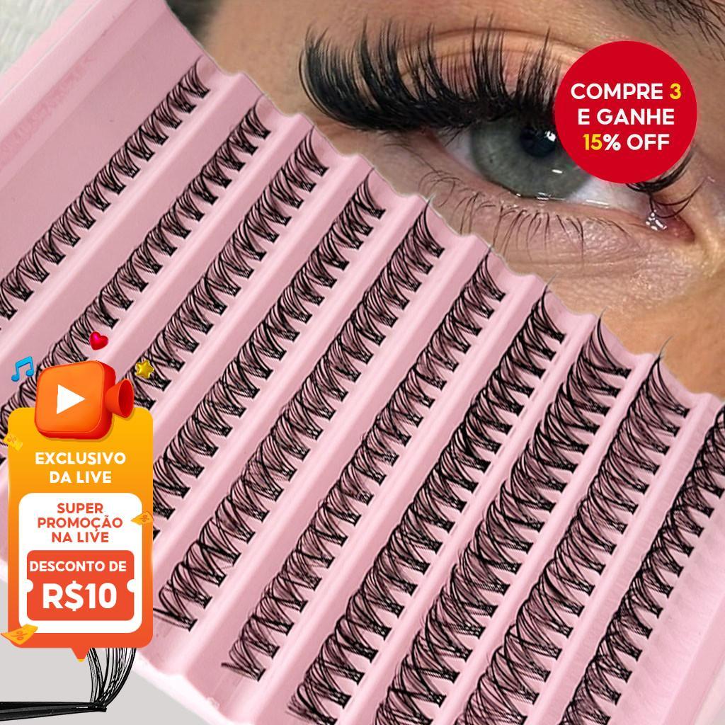 200 Clusters De Cílios Diy Únicos 30D-Macios E Naturais , Reutilizáveis , Eventos De Festa Para Iniciantes