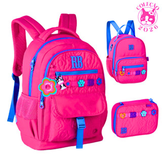 Kit Mochila de Costas Com Estojo e Lancheira Rebecca Bonbon Flower-Clio Style em Oferta na Shopee