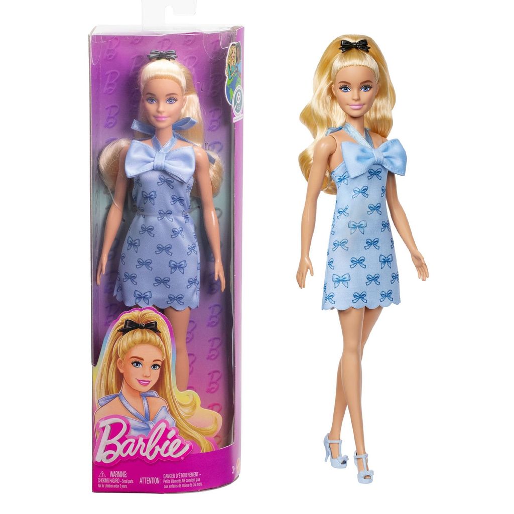 Boneca Barbie Fashionistas Loira Vestido de Laços #237 - Mattel