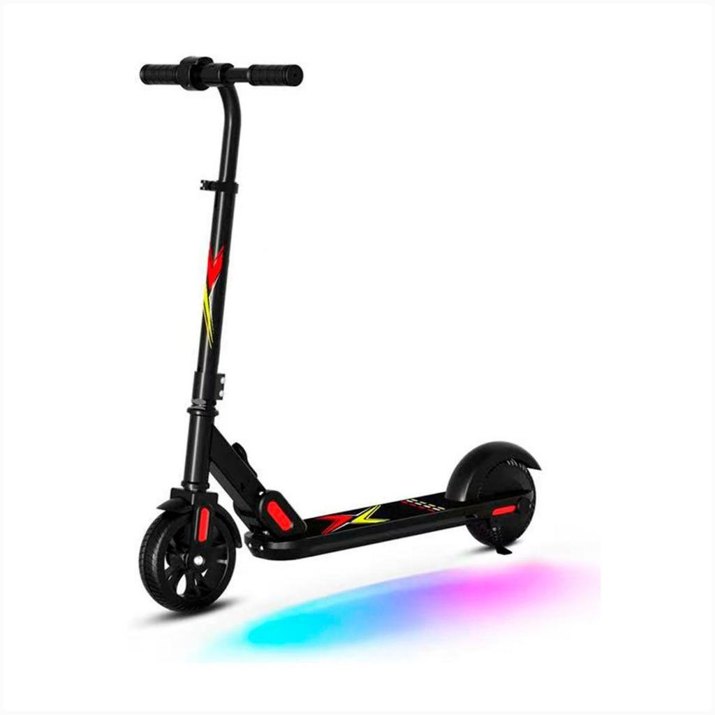 Patinete Infantil Eletrico Luz Led Colorida 24V 3 Velocidades Até 70Kg