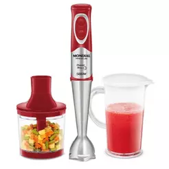 Mixer Premium Mondial M-10 500W Vermelho Com Inox 220V