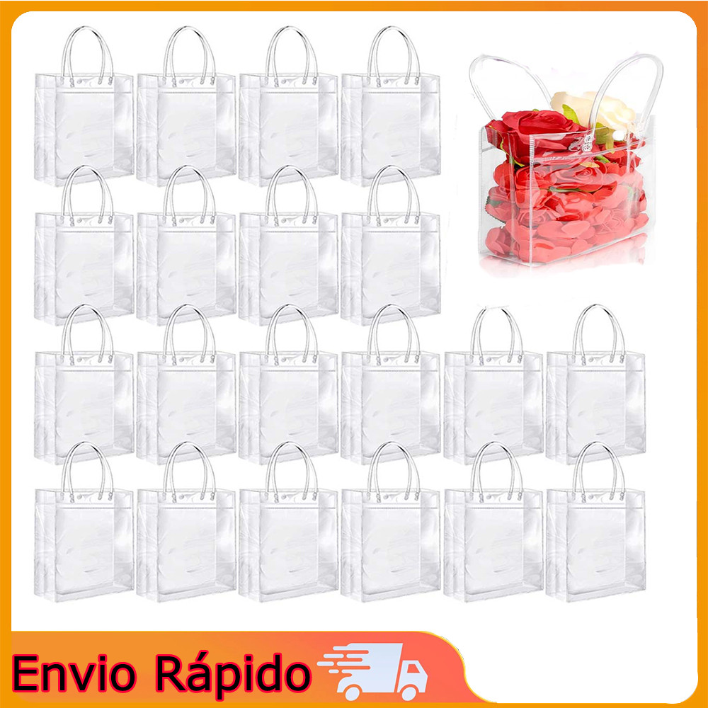 20 bolsas transparentes presente 16*15*7cm presente bolsa brinquedo bolsa presente Material PVC
