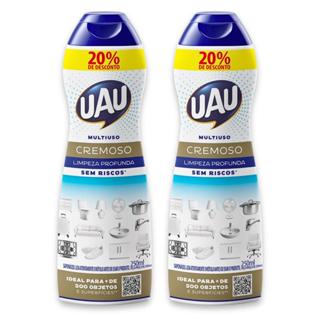 Kit 2un Saponáceo Cremoso Uau Tradicional 250ml Promo em Oferta na Shopee