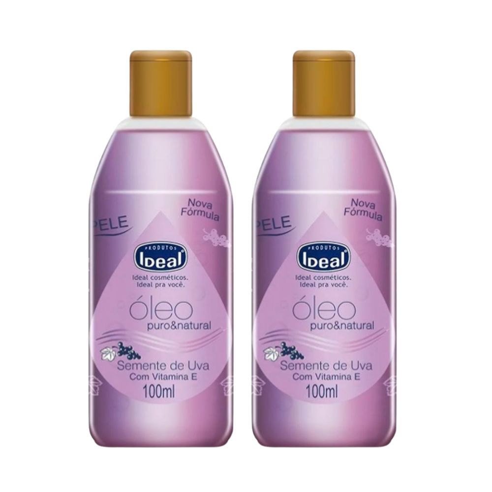 Kit 2 Óleo Corporal Ideal Semente de Uva 100ml em Oferta na Shopee
