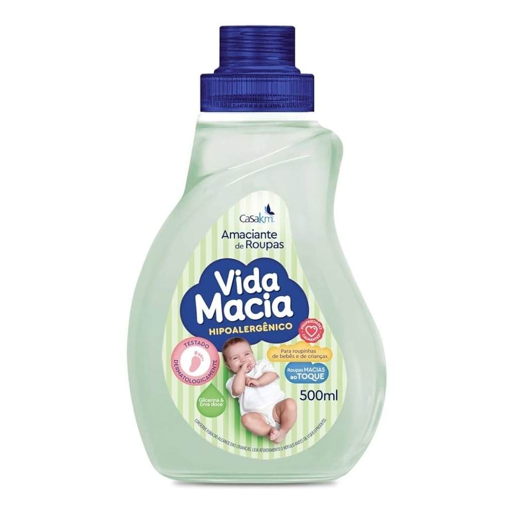 AMACIANTE GLICERINA E ERVA DOCE 500ML VIDA MACIA em Oferta na Shopee