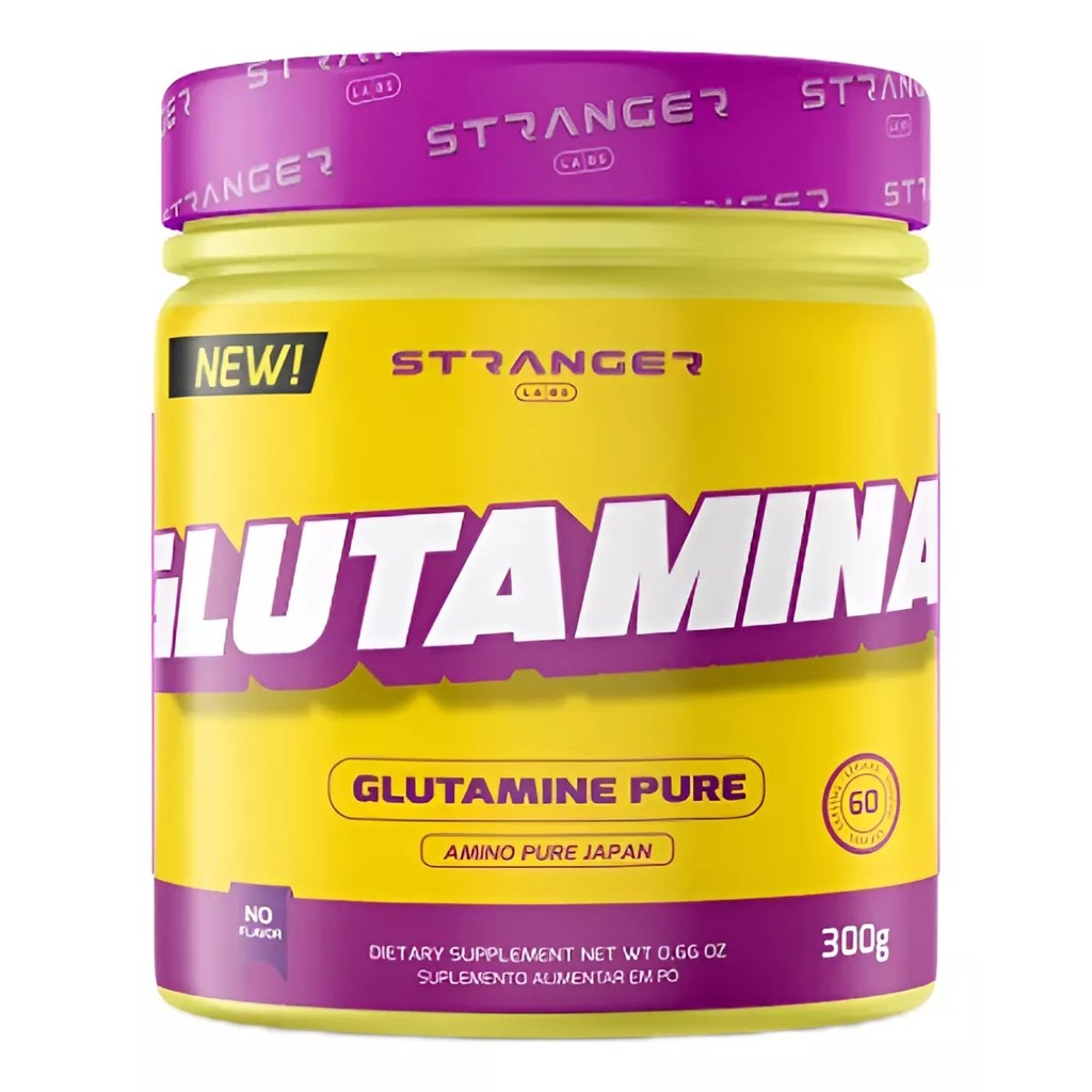 Glutamina 100% Pura - 300g - Stranger Labs - Sem sabor