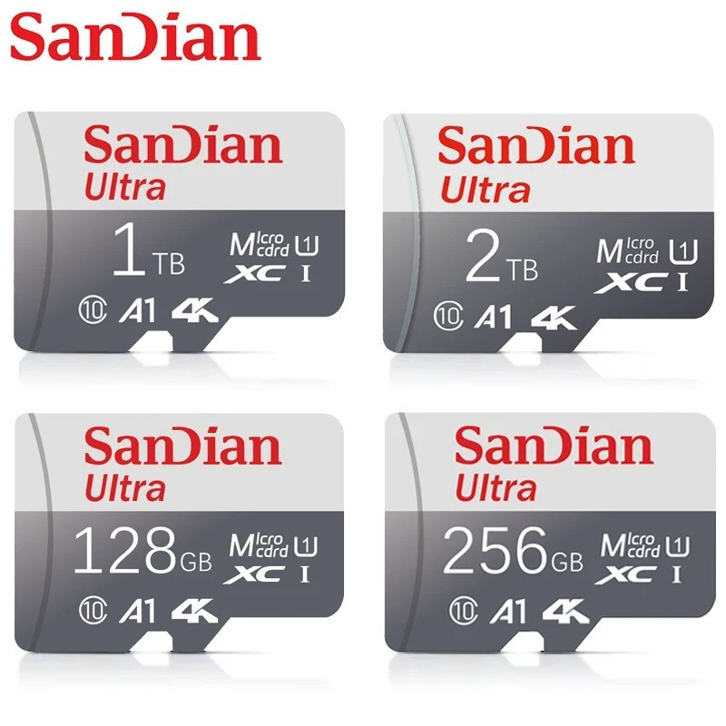Cartão Micro SD 128GB 64GB Class10 De Memória 256GB Microsd 32GB 512GB 1TB/TF Flash 1TB 2TB 512GB 256GB 128GB