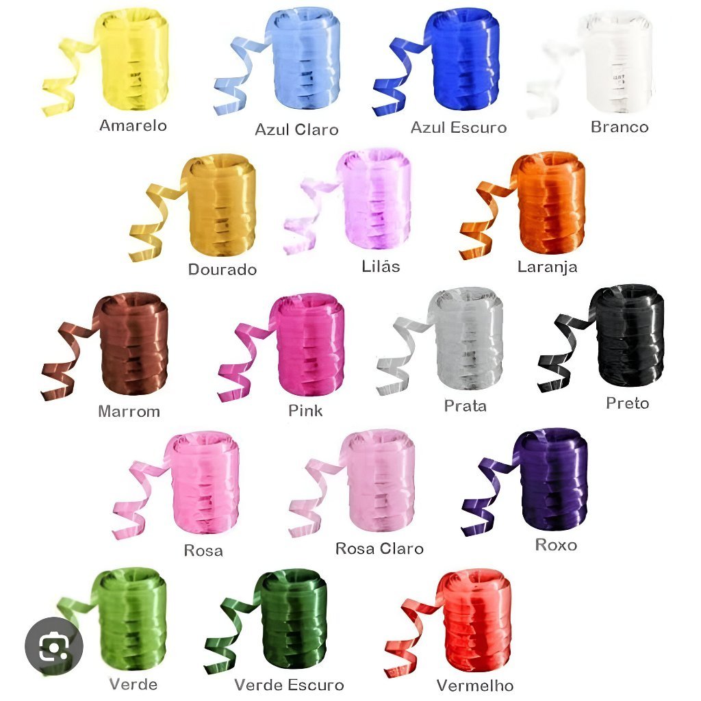 Fitilho para Embalagens de Presente 50mt Balão Decorativo Artesanatos Decoração Festas Lembrancinhas