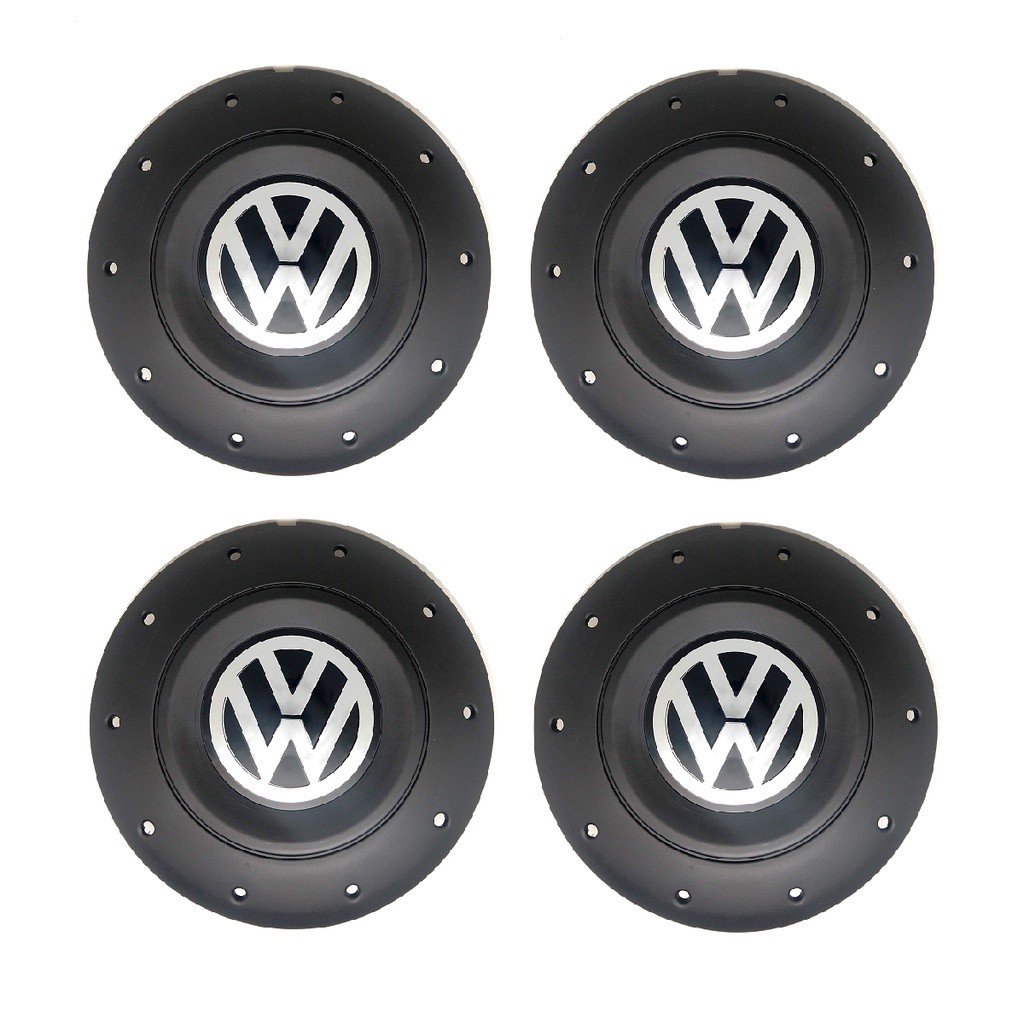 Kit 4 Calota Compatível c/Roda Ferro Vw Up! Saveiro Aros 14 15 Garra Média