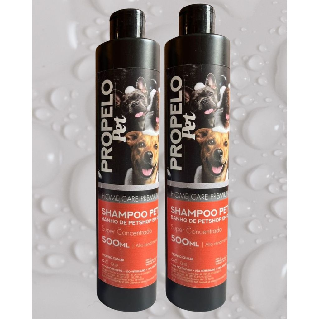 KIT 2 Shampoo e Condicionador Pet 3em1 Banho em Casa 500ml