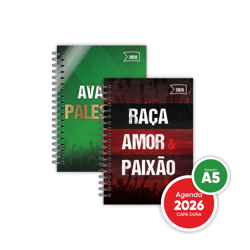 Agenda TIMES 2026 Datada 1 DIA ÚTIL  por página A5 Capa Dura Wire-O com Calendário e Dados Pessoais