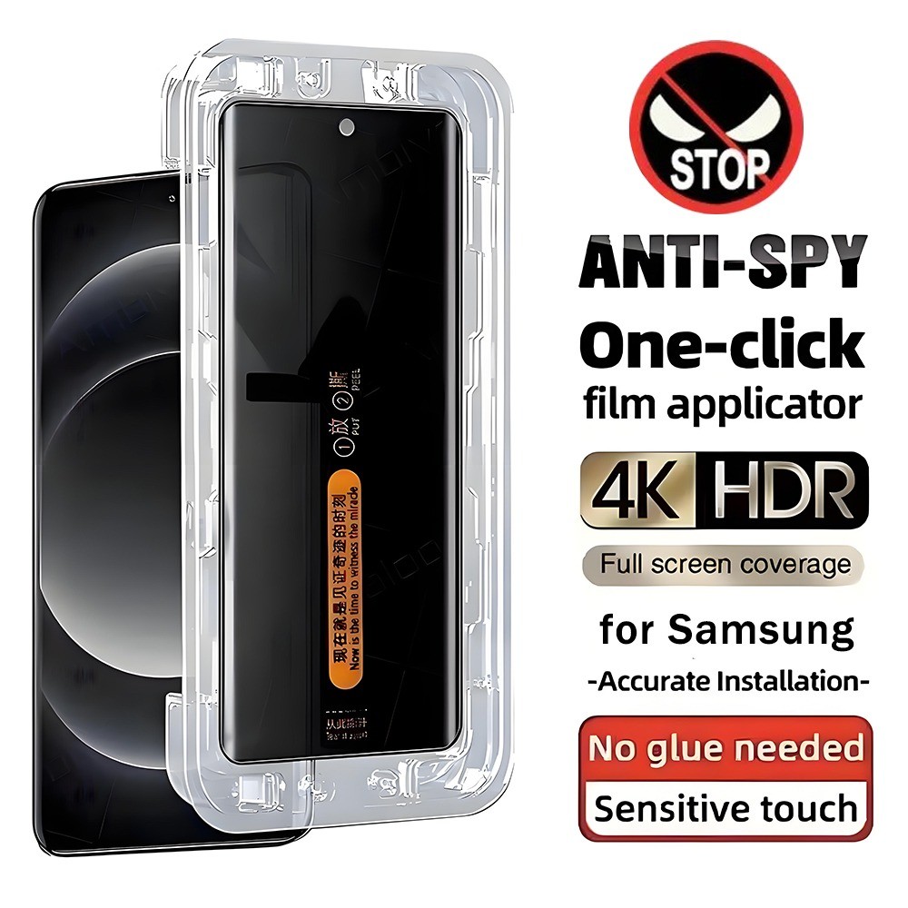 Pelicula Vidro Temperado Privacidade Para Samsung Galaxy S20 S21 S22 S23 S24 S25 S26 Ultra