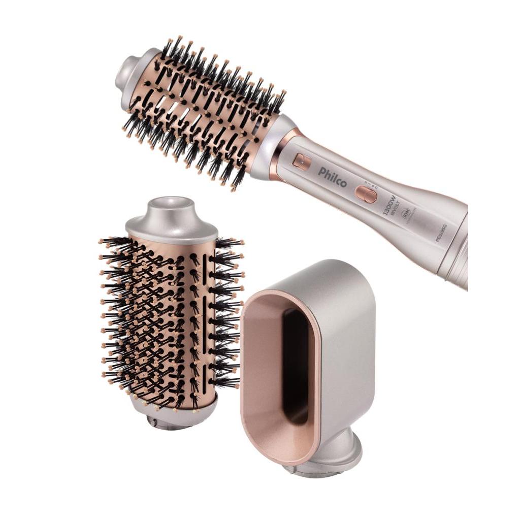 Escova Secadora PES19SG Multifunções com 3 Acessórios 1300W Philco