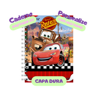 Caderno Pequeno Carros Capa Dura Laminado Personalizado 100 folhas 200 páginas em Oferta na Shopee