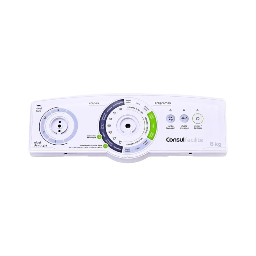 SUPORTE PLACA CONSOLE LAVADORA CWE08 W10703205 ORIG CONSUL